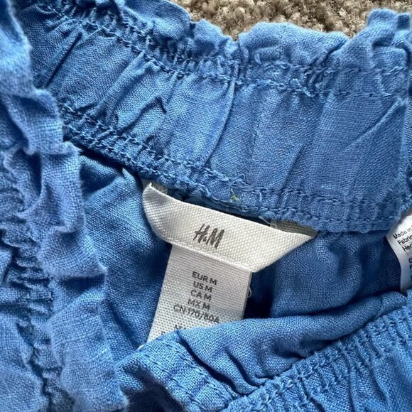 H&M Blue Linen Shorts - Picture 6 of 6